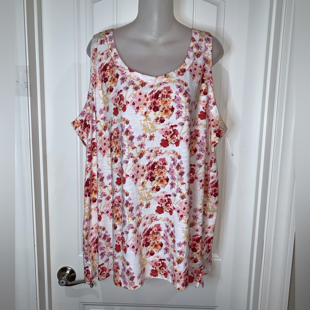 Wonderly Plus Floral Print Top NWOT